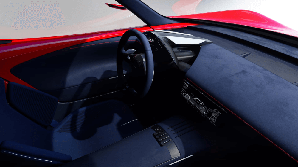 Mazda iconic sp concept interior cockpit